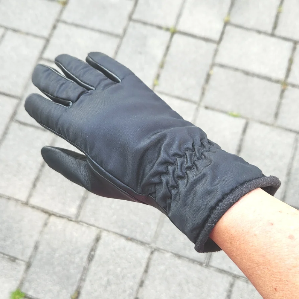 Grandoe Ladies Nylon/Leather Arctic Fleece Gloves